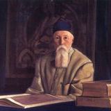 Портрет профессора Николая Рериха на фоне тибетской танки с изображением Тары, 1937 г.